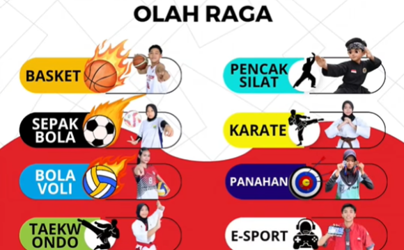 EKTRAKULIKULER OLAHRAGA YANG ADA DI SMP TELKOM BANDUNG