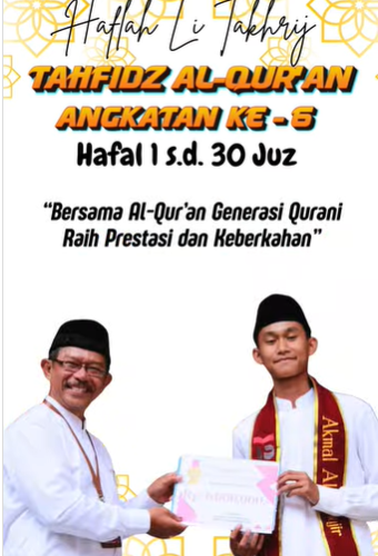 Kegiatan Haflah Li Takhrij Tahfidz Al-Qur’an Angkatan Ke 6